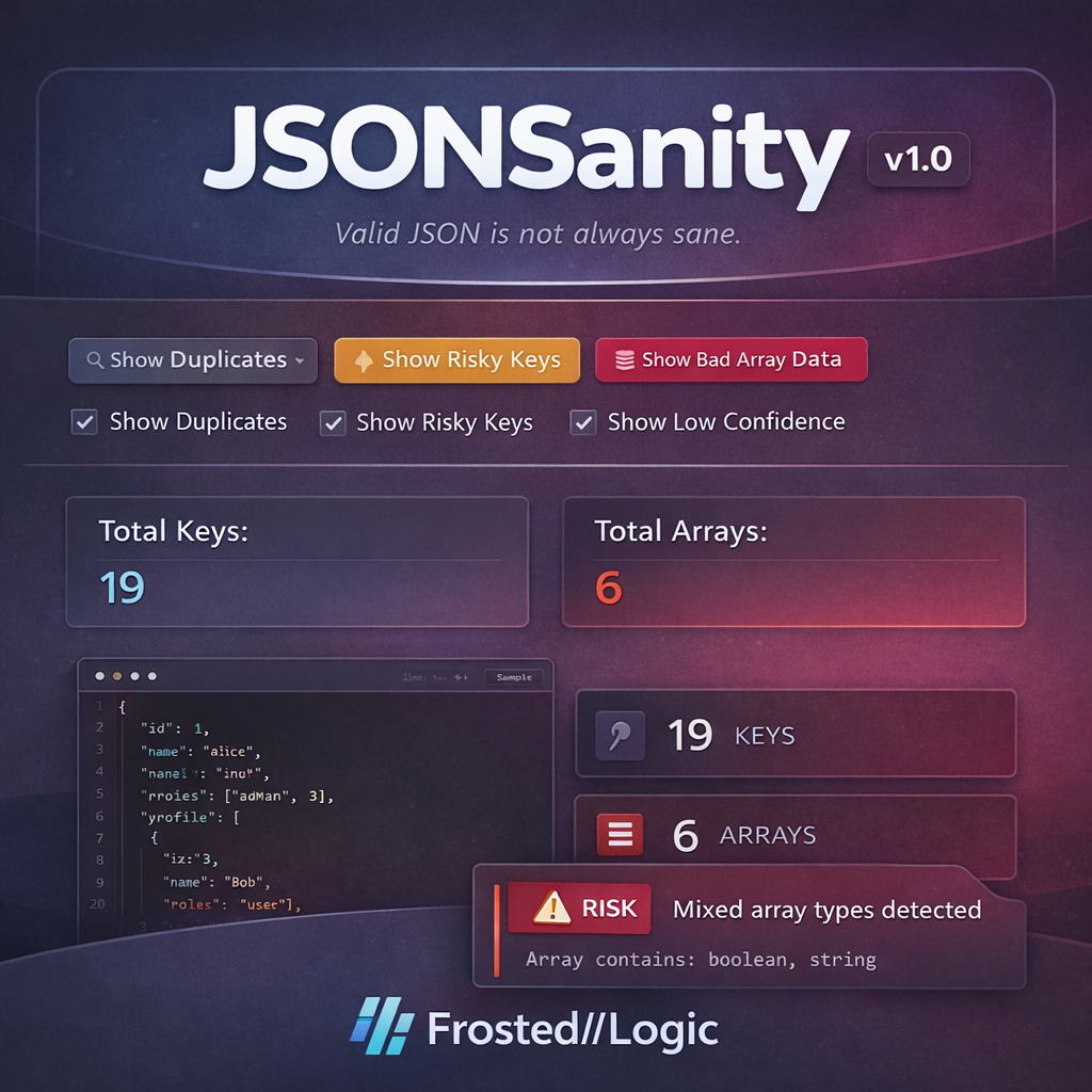 JSONSanity screenshot